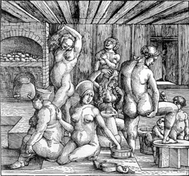 El baño de mujeres